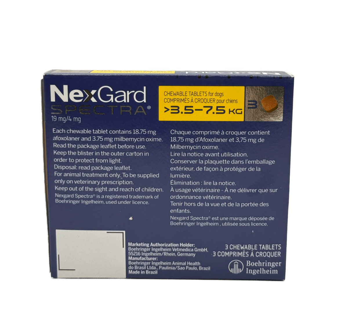 NexGard Spectra 3.5 - 7.5kg Tabs - small