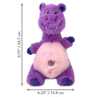 Thumbnail for Kong Knots Belly Hippo Squeaker Dog Toy - M/L