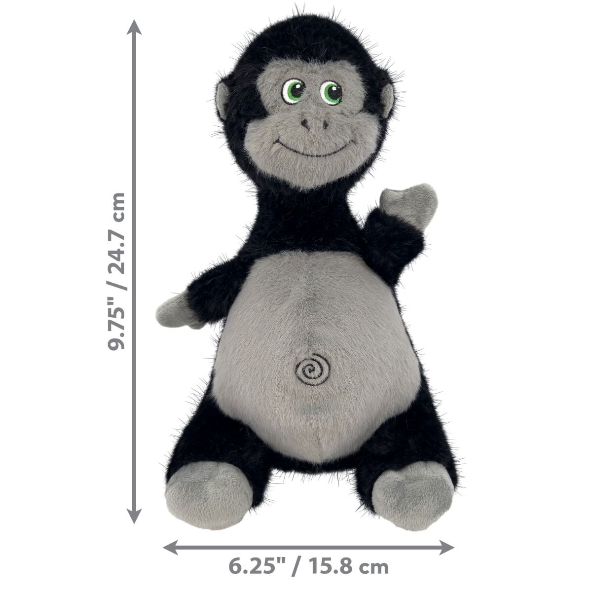 Kong Knots Belly Gorilla Squeaker Dog Toy - M/L
