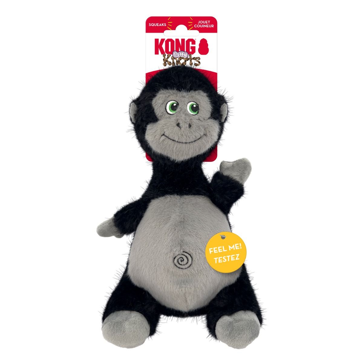 Kong Knots Belly Gorilla Squeaker Dog Toy - M/L