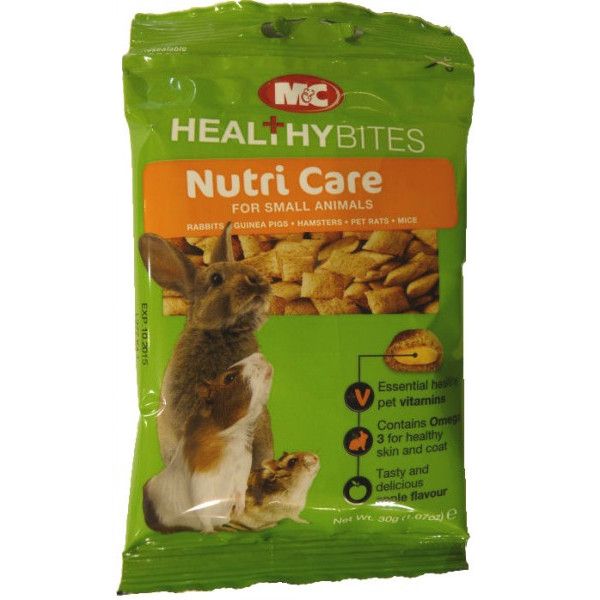 VetiQ Healthy Bites Nutri Care Small Animal Treats 30g - 30g