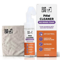 Dogslife Paw Cleaner Foam Shampoo with Brush & Towel 200ml - 200ML