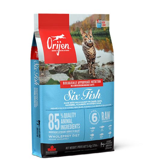 Orijen Six Fish Dry Cat Food - 5.4KG