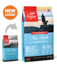 Thumbnail for Orijen Six Fish Dry Dog Food - 6KG