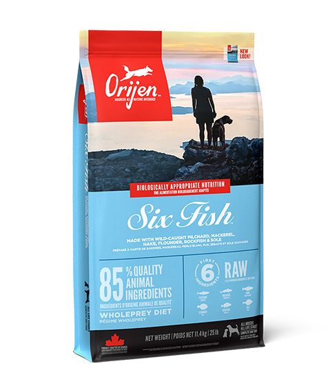 Orijen Six Fish Dry Dog Food - 11.4KG