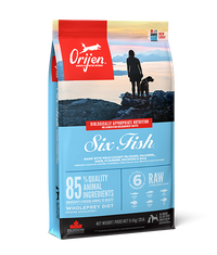 Thumbnail for Orijen Six Fish Dry Dog Food - 6KG