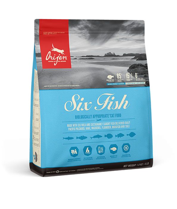 Orijen Six Fish Dry Cat Food - 1.8KG