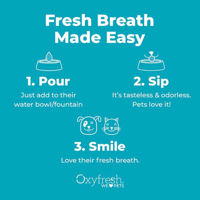 Oxyfresh Dental Care Solution Pet Water Additive 473ml