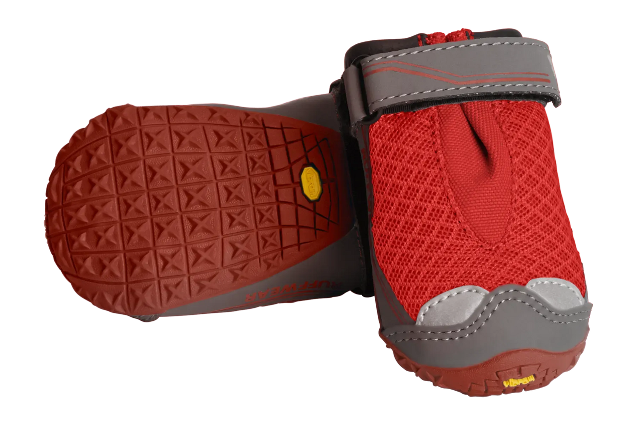 Ruffwear Grip Trex One Pair Dog Boots - Red 2.50in