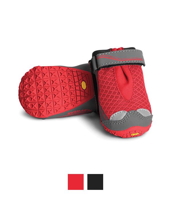 Ruffwear Grip Trex One Pair Dog Boots - RED 2"