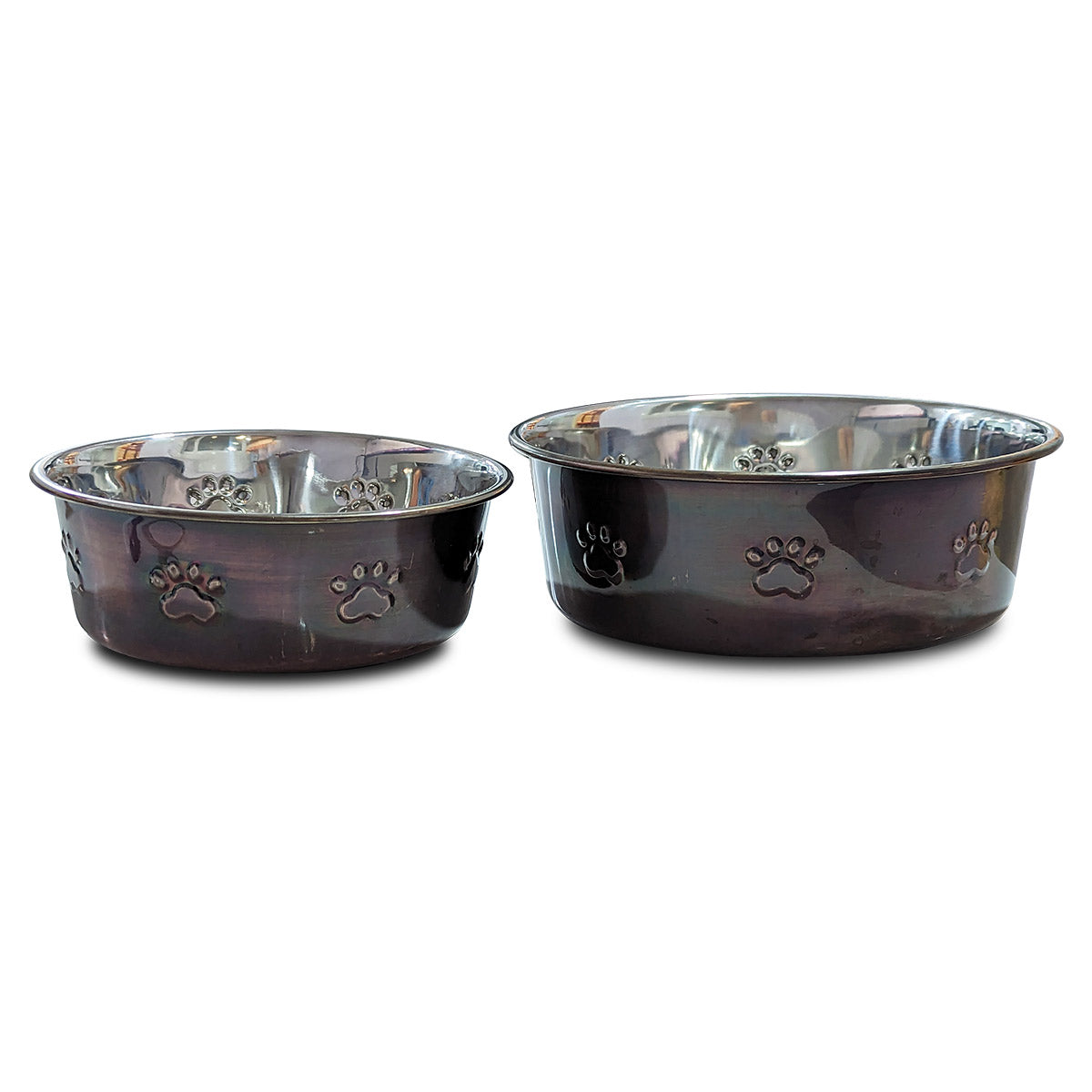 Premium Bowl Paw Embossed – Antique Copper - 1060 ML