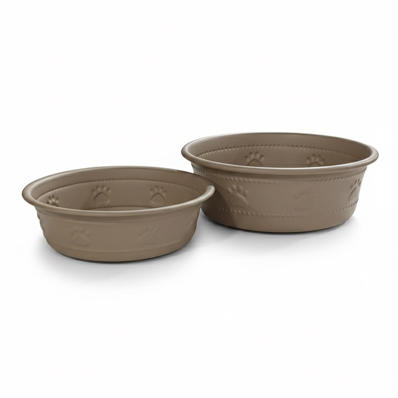 Premium Bowl Paw Embossed – Brown - 470 ML