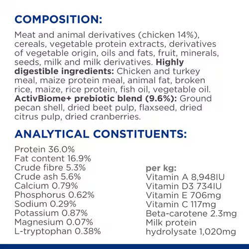 Hill’s Prescription Diet Gastrointestinal Biome Stress Cat Food With Chicken (3kg)