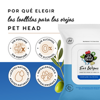 Pet Head Health Ear Wipes 30/pk