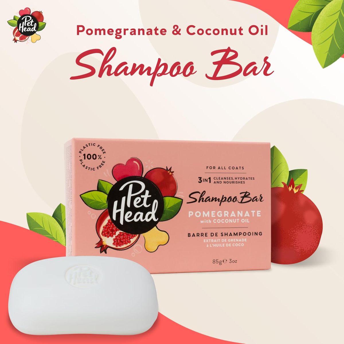 Pet Head Pomegranate Shampoo Bar 85 g