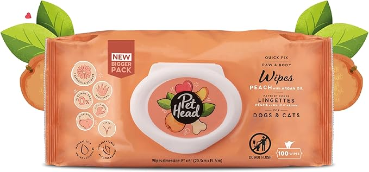 Pet Head Quick Fix Wipes 100/pk