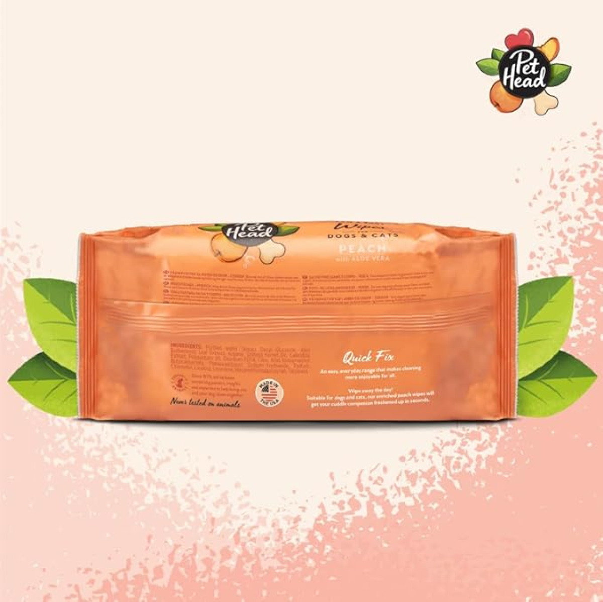 Pet Head Quick Fix Wipes 100/pk