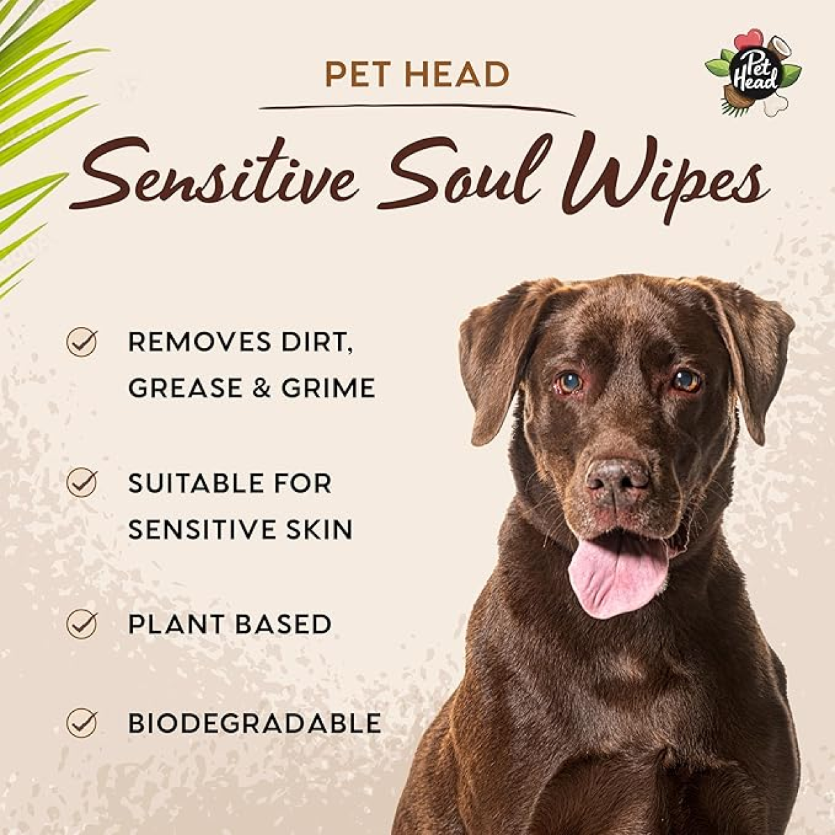 Pet Head Sensitive Soul Wipes 100/pk