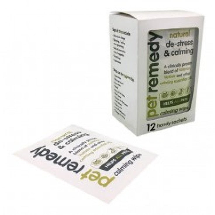 PET REMEDY CALMING WIPES (12 SACHETS)