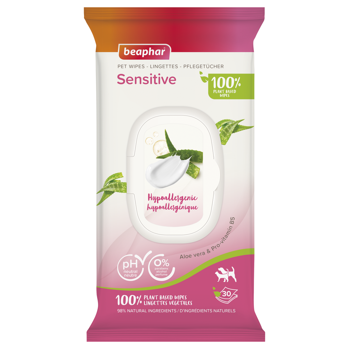 Pet Wipes Sensitive (30 Wipes)