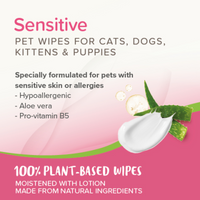 Thumbnail for Pet Wipes Sensitive (30 Wipes)