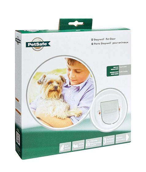 Petsafe Staywell Big Cat/Small Dog Door 4 Way - WHITE