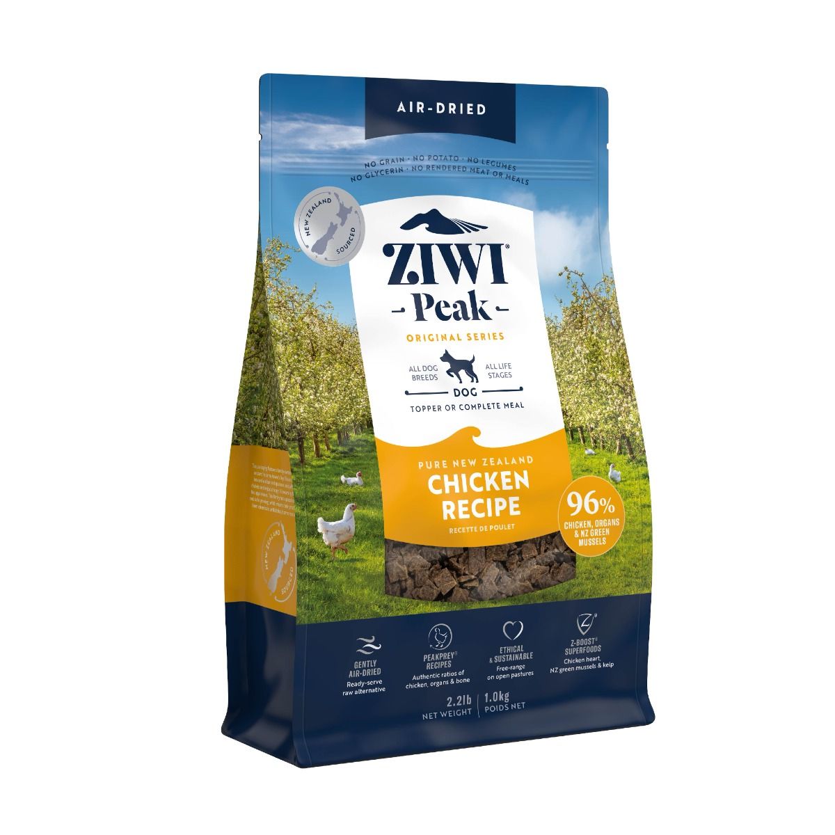 ZIWI Peak Air-Dried Chicken Recipe Dry Dog Food - 1kg