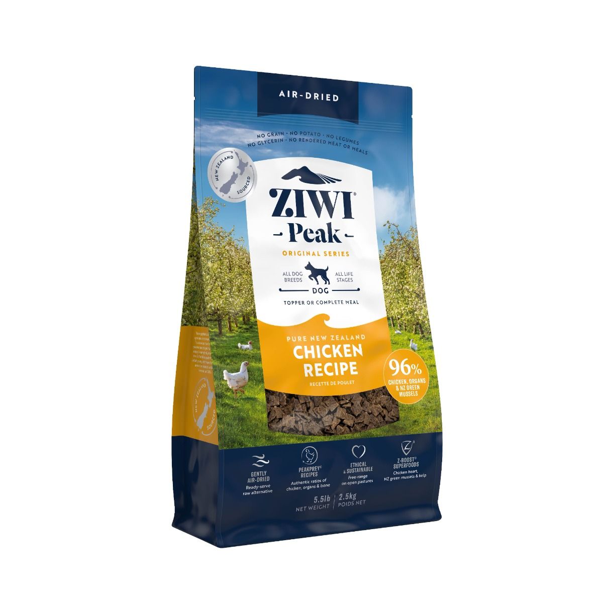 ZIWI Peak Air-Dried Chicken Recipe Dry Dog Food - 2.5KG