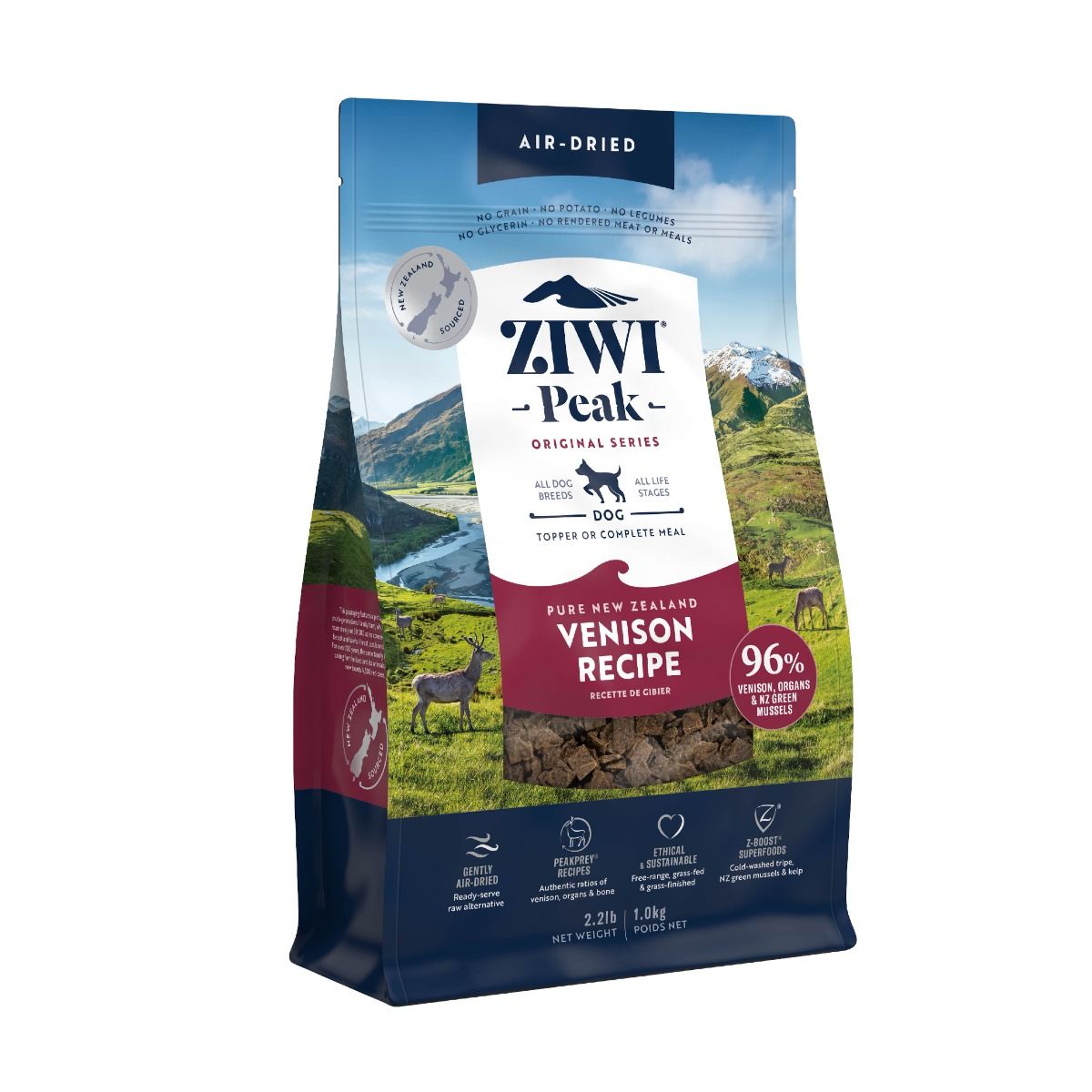 ZIWI Peak Air-Dried Venison Recipe Dry Dog Food - 1KG