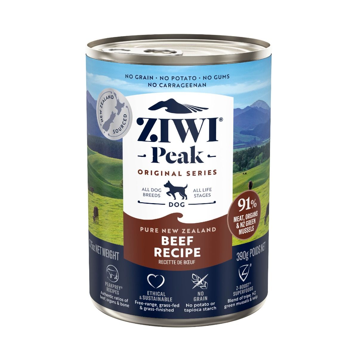 ZIWI Peak Beef Recipe Wet Dog Food - 170G