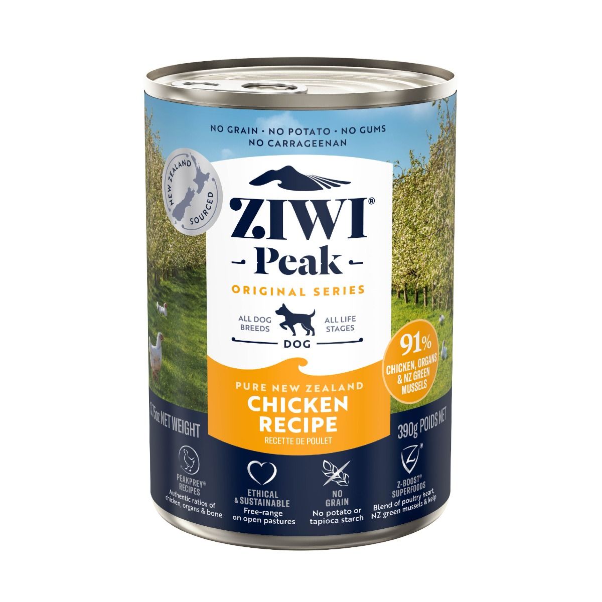 ZIWI Peak Chicken Recipe Wet Dog Food - 170G