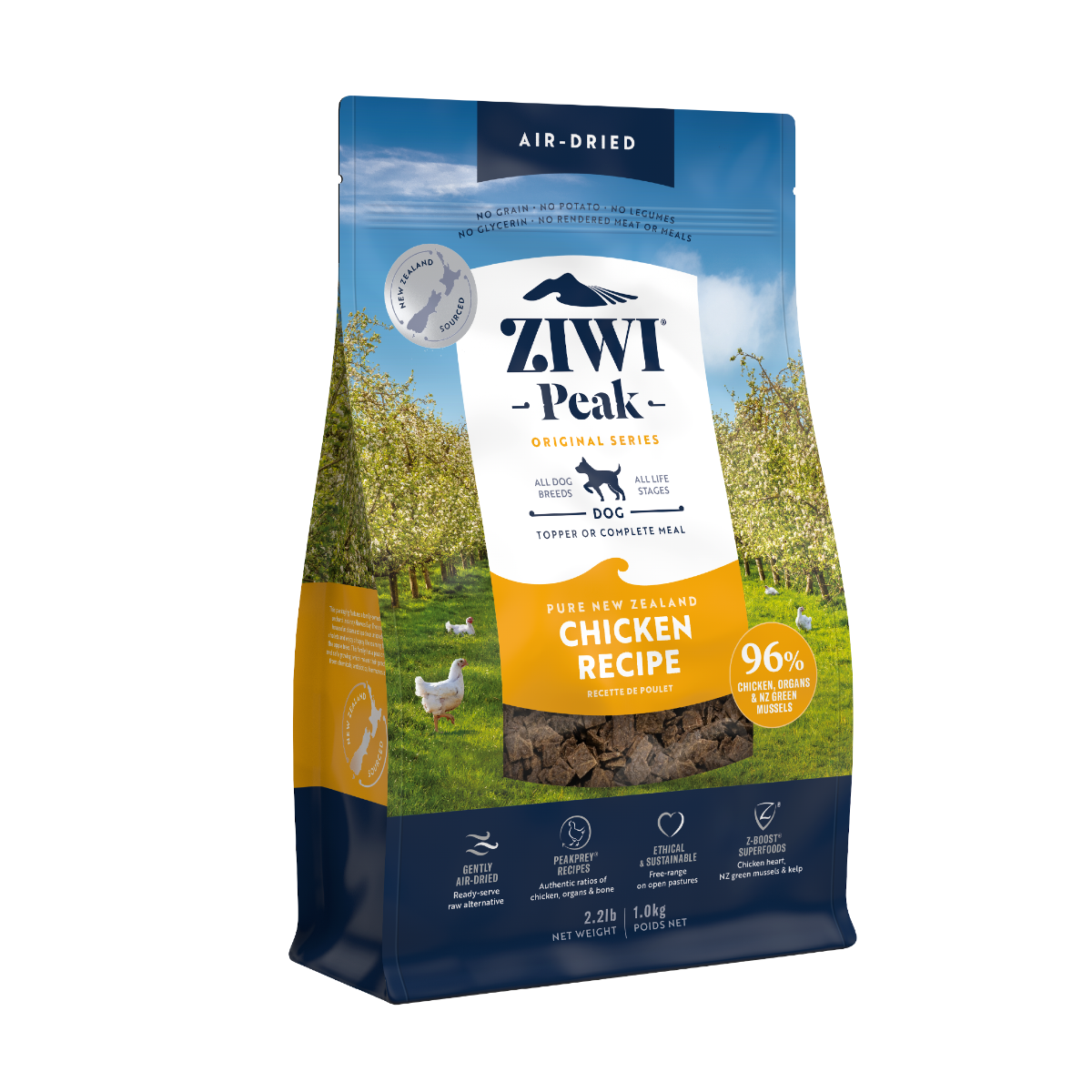 ZIWI Peak Air-Dried Chicken Recipe Dry Dog Food - 2.5KG