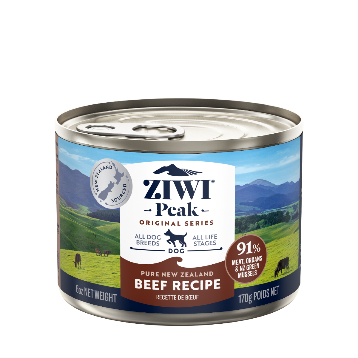 ZIWI Peak Beef Recipe Wet Dog Food - 390G