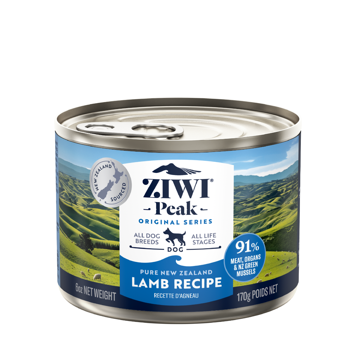 ZIWI Peak Lamb Recipe Wet Dog Food - 390G