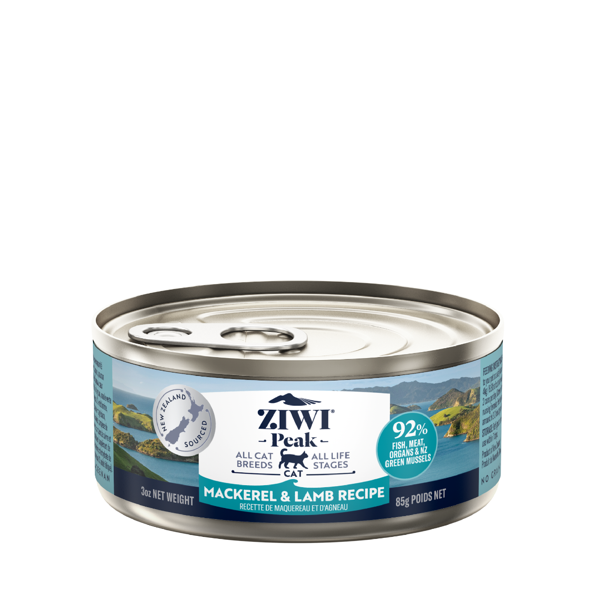 ZIWI Peak Mackerel & Lamb Recipe Wet Cat Food - 185G