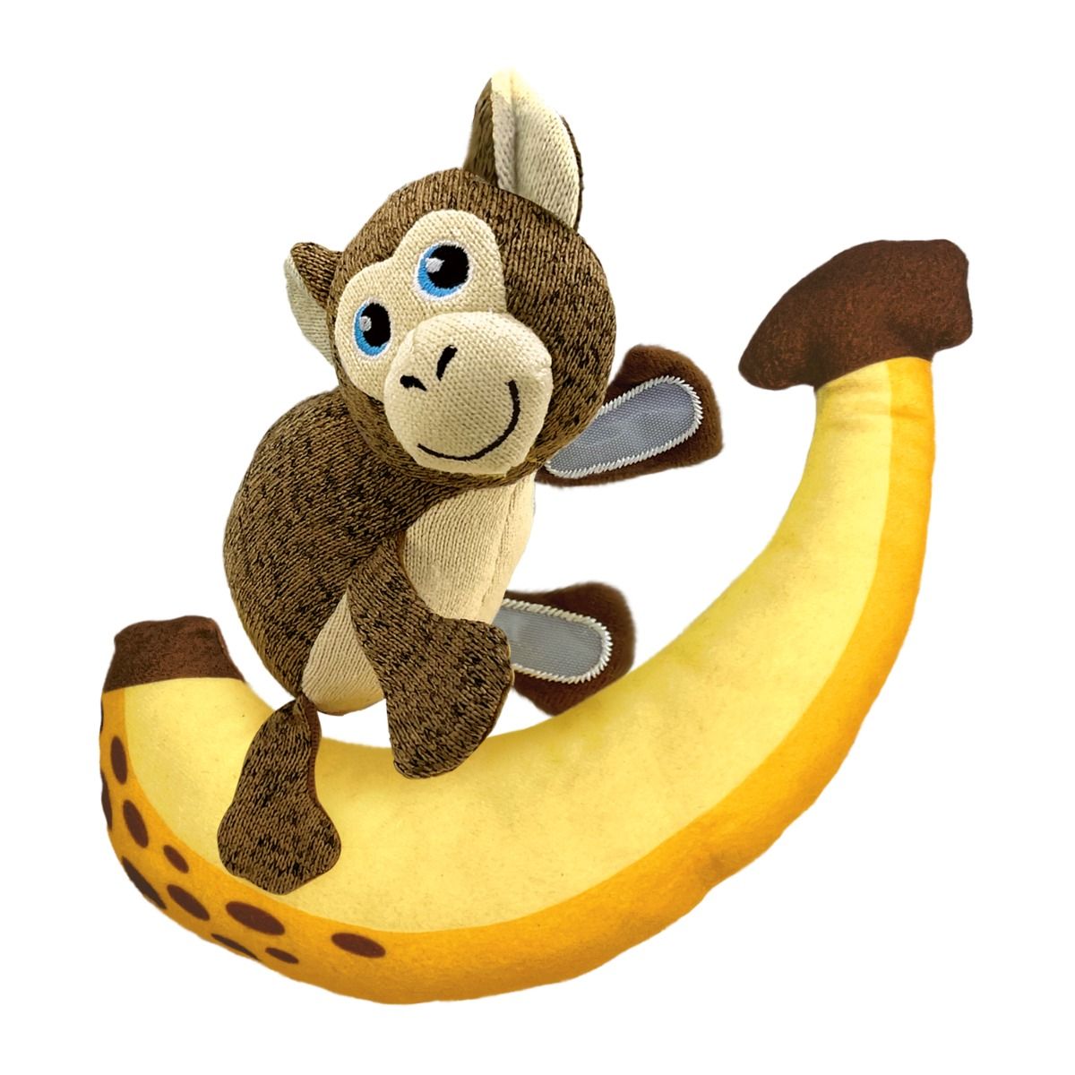 Kong Pull-A-Partz Pals Monkey Squeaker Dog Toy - Medium