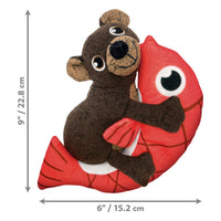 Thumbnail for Kong Pull-A-Partz Pals Bear Squeaker Dog Toy - Medium
