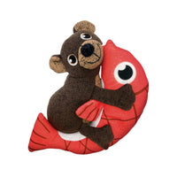 Thumbnail for Kong Pull-A-Partz Pals Bear Squeaker Dog Toy - Medium