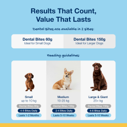 ProDen PlaqueOff Dental Bites for M/L Dogs - Veggie Flavour 150 g