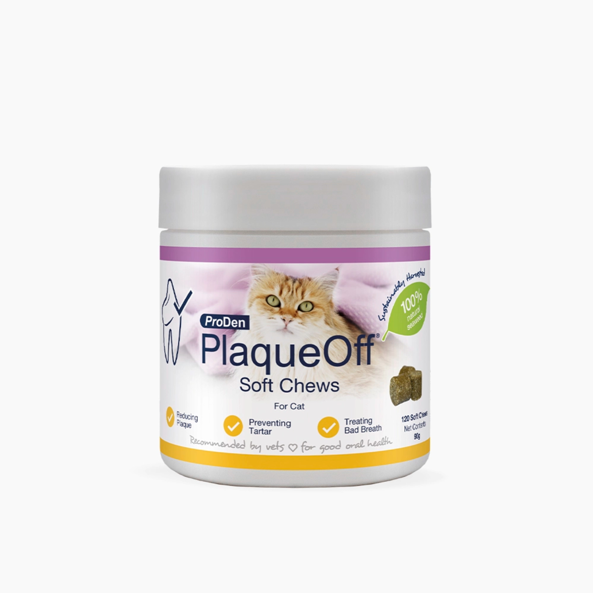 ProDen PlaqueOff Soft Chews for Cats - 120 chews, 90 g