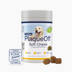 ProDen PlaqueOff Soft Chews for L/Giant Dogs  - 60 chews, 180 g