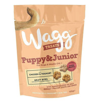 Wagg Puppy & Junior Chicken & Yoghurt Meaty Bites Oven Baked Dog Treats 120g - 120g