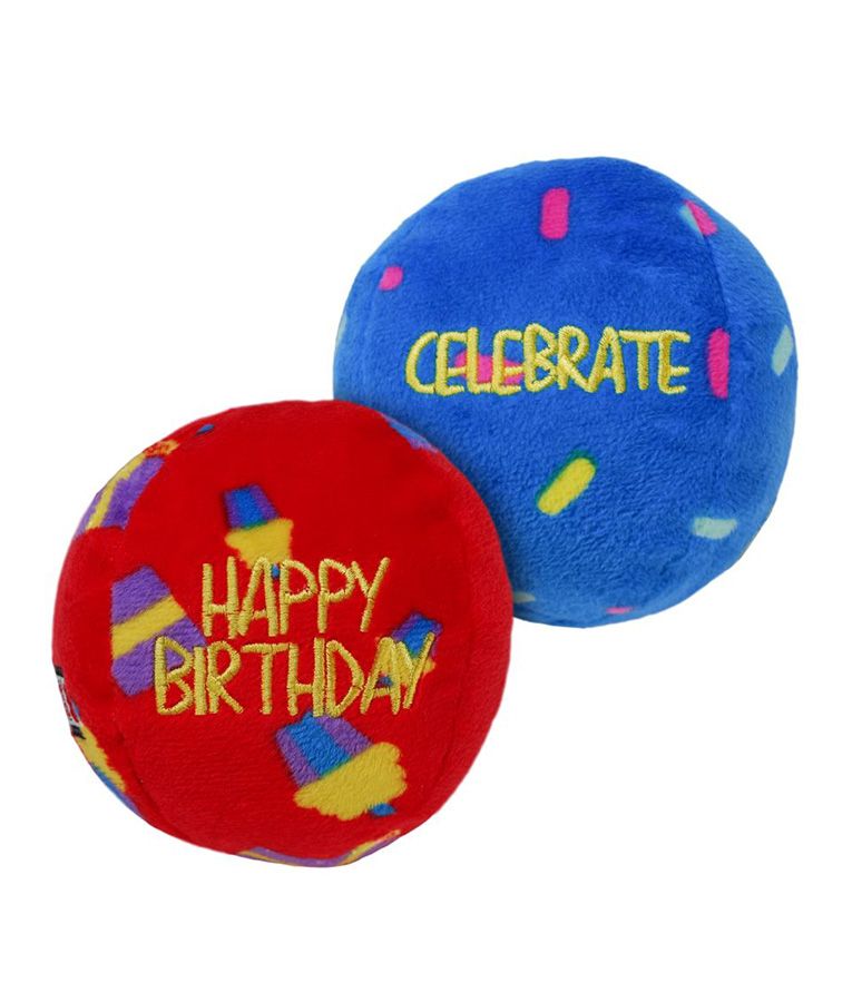 Kong Occasions Birthday Balls Dog Toy 2pk - Small