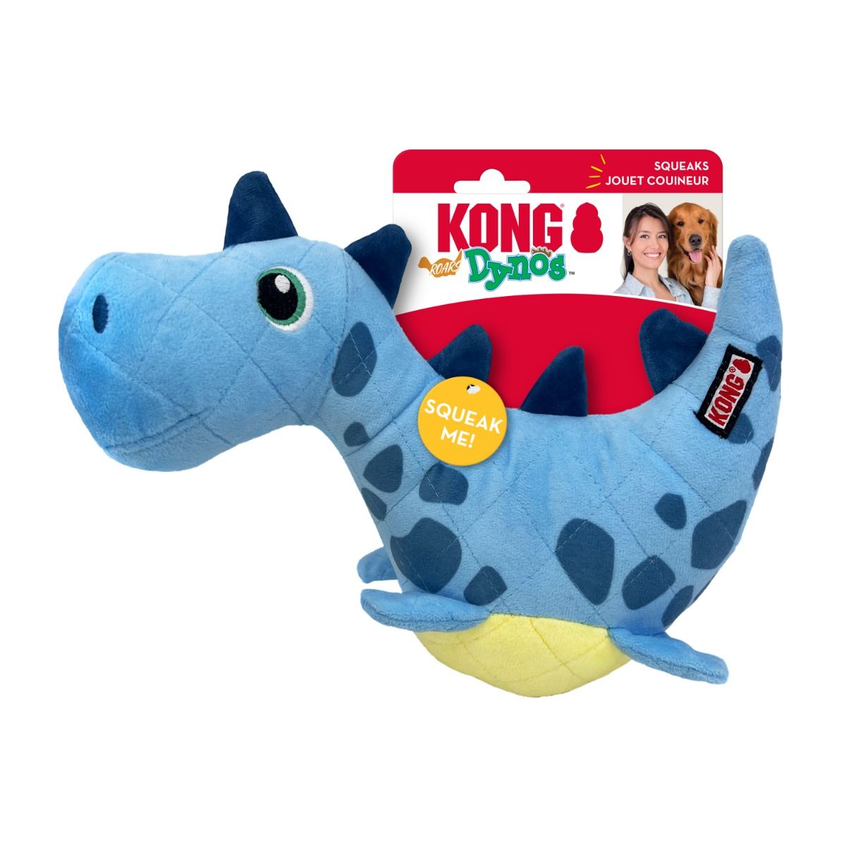 Kong Dynos Roars Dog Toy Blue - Blue M/L