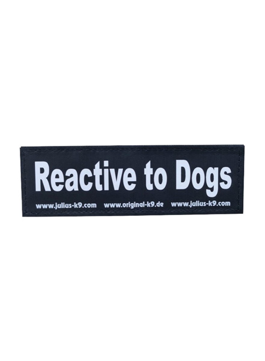 REACTIVE TO DOGS PATCH - SMALL (CUSTOM-MADE FOR SV GROUP)