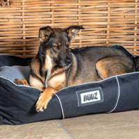 Thumbnail for Rogz Lekka Cushioned Dog Bed - BLACK Medium