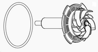 Thumbnail for Rotor + Ceramic Shaft + O-Ring Syncra SDC Pump 7.0