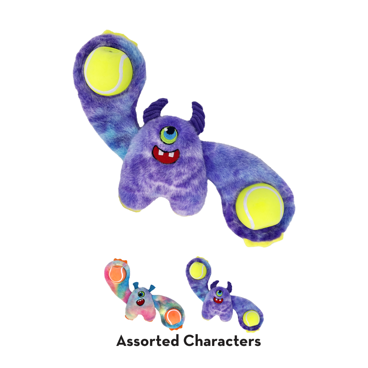 Kong Woozles Monster Squeaker Plush Dog Toy - Medium