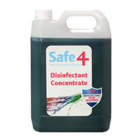 Safe4 Concentrated Disinfectant Cleaner, Apple Scent, Enhanced Formula, 5 L