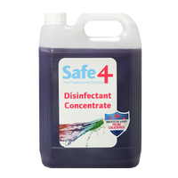 Safe4 Concentrated Disinfectant Cleaner, Lavender Scent, Enhanced Formula, 5 L